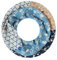 Majea Damen Loop Schal Schlauchschal Halstuch (880021) (blau 3)