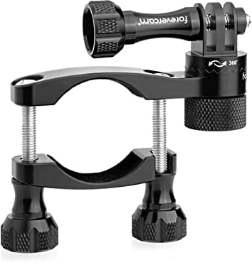 Forevercam - Manubrio da bici e moto, in alluminio, con rotazione a 360° e blocco in qualsiasi direzione, 1,5-3,3 cm, per manubrio da bici, moto, reggisella da sci, per GoPro9/8/7/6/5/4/3 Action Cam