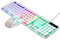 ShapeW USB LED rétroéclairé Machine à écrire Clavier mécanique Touches Rondes -104 Clavier de Jeu Punk – Clavier de Jeu mécanique Touches Rouges