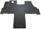 KRAM-TRUCK Auto Fußmatten Kompatibel mit FIAT Ducato, Peugeot Boxer, Citroen Jumper ab 2007, Graphite, Schwamm Kunstleder 1 cm, Hygienezertifikat, Komfortable Bezüge