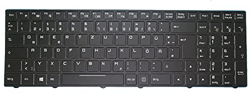 RTDPART Laptop-Tastatur für MEDION ERAZER X7855 MD60944 MD61185 MD60821 MD61650 Schwarz Mit Rahmen Mit Hintergrundbeleuchtung Deutsch GR