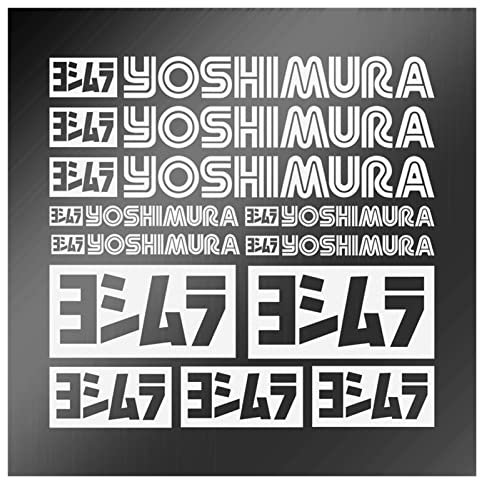 JIANWEI yjw store Vinyl Decal riflettente o laser arcobaleno colori adesivi misura per Yoshimura moto auto foglio bici telaio bicicletta ciclismo (colore: argento)