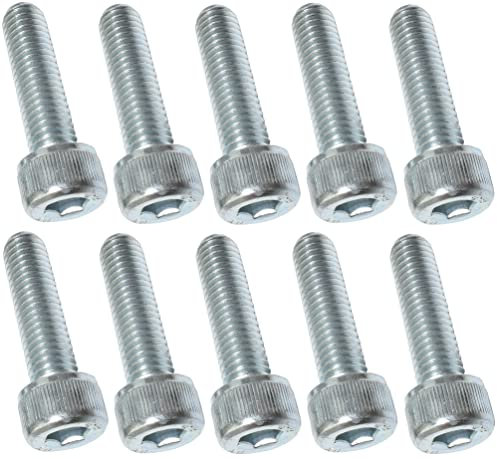 AERZETIX - C47696 - Satz von 10 stück - bolzen innensechskantschrauben M8x30 - mit innensechskantkopf - Ø8x30mm - DIN 912 - klasse 8.8 - aus verzinktem stahl - heimwerken - montagewerkzeug eisenwaren