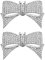 EMSea 2 STÜCKE Schleife Schuhclips Abnehmbare Strass Glitzer Schuhanhänger Dekorative Accessoires für Frauen Braut Hochzeit Abschlussball Party Schuhe Silber