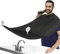 Delantal para barba, Baño limpio sin atascos, Larga capa cortar pelo de barberia profesional para recoger pelos barba, 2 ventosas, Impermeable, Antiadherente, Delantal barbero, Babero afeitar barba