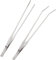 WiYould Edelstahl Aquarium Pinzette Lange Gerade Gebogene Pinzette Lange Fütterungszange für Aquascape Tools, 27cm Set