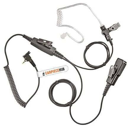 Auriculares profesionales resistentes (PRO-HD) Covert PTT con micrófono compatible con Motorola Tetra MTH600, MTH650, MTH800, MTH850, MTP850, MTS850 y MTS850 de radio bidireccional