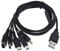 Micro Traders 5 in 1 USB Charger Cable Compatible with Gameboy Advance SP(GBA SP)/DS Lite/NDS/Wii U/New 3DS XL/New 3DS/3DS XL/3DS/2DS/Dsi XL/PSP 1000 2000 3000 1.2 Meters