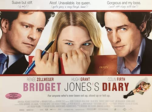 BRIDGET JONES S DIARY 2001 2 Poster A1 - Filmkunstposter in verschiedenen Größen für Wohn- oder Schlafzimmerideen. Randlose Kultfilmbilder, klassische ikonische 70er, 80er, 90er Jahre, Vintage-Retro-