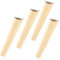 JTNero 4 Stück Möbelfüße Holz Eiche, Sofafüsse Holz mit Montageplatten und Schrauben 8cm/15cm/20cm/25cm Holz Möbelfüße für Sofa Bett Schrank Couch Stuhl (25cm, Schrägfuß)