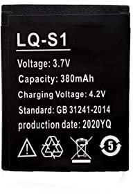 LiCOPOW LQ S1 3.7V 380mAh Batterie Li-Ion de remplacement pour Smart Watch DZ09 V8 Batterie 2 pièces