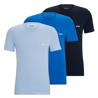 T-shirt classica a girocollo da uomo Boss (confezione da 3)