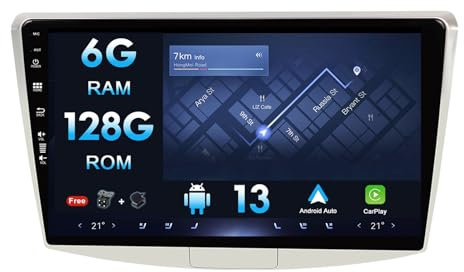 10inch IPS [6G+128G] - [Built-in Carplay+DSP ] Car Stereo GPS For VW Passat B7 B6 Magotan CC 2011-2015- Free Camera+Mic Support SWC 4G RDS WiFi DAB Head Unit