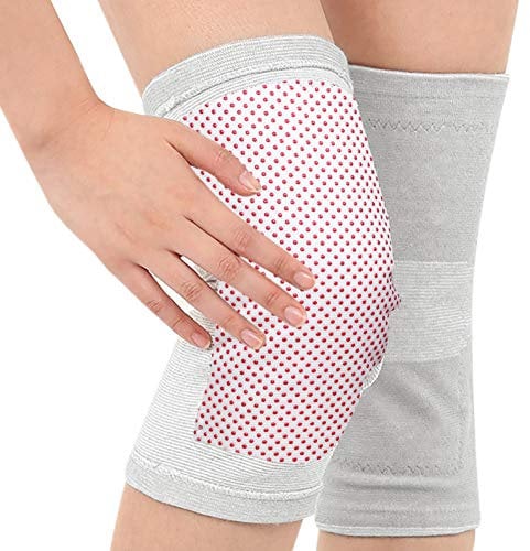 Warm Knee Support Self Heating Knee Pad Heat Knee Brace Thermal Magnetic Therapy Brace Support Heated Knee Wrap Protector Non-Slip Winter Knee Compression Sleeves for Arthritis Joint Pain Relief