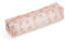 Miquelrius - Trousse Ovale avec Fleurs brodées, 1 Compartiment, Dimensions 200 x 45 x 45 mm, matériau Polyester, Fermeture éclair, poignée métallique, Rose, 200 x 45 x 45 mm, Trousse Rose Fleurs