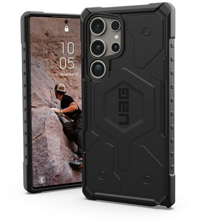 URBAN ARMOR GEAR UAG - Custodia protettiva progettata per Samsung Galaxy S24 Ultra da 6,8, colore nero, robusta, militare, resistente agli urti, antiscivolo