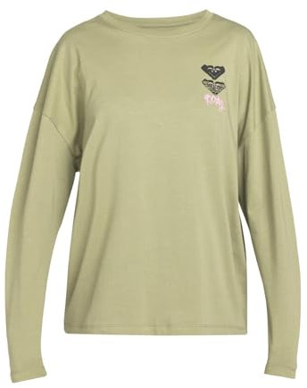 Roxy Femme Dune Explorer T-Shirt, Oil Green, S EU