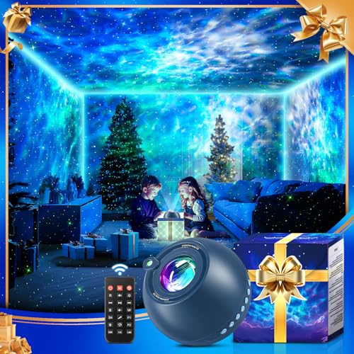 【Gift Package & Birthday Gift】15 Colors/ 360 Lighting Modes /15 White Noise/Bluetooth Speaker Galaxy Projector Nebula Projector, Galaxy Lights for Bedroom, Gifts Room Decor for Teen Girls Boys