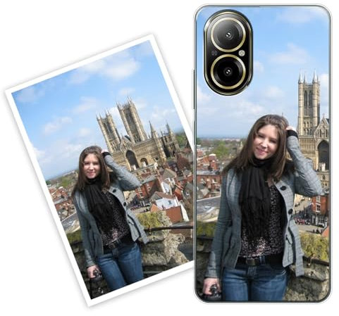 Sunrive Coque personnalisée Compatible avec realme C67, Personnalisable avec Votre Propre Image, PhotoTexte, DIY Silicone Étui Housse Protecteur Souple Gel Transparent Back Case