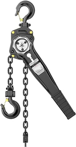 ZARBAILRE Ratschenzug 6t 9m, Kettenflaschenzug Handkettenzug, Kettenzug Hebezug Mit Haken, Handy Ratschenhebel, Hebelzug Flaschenzug, Robuste Stahlkette