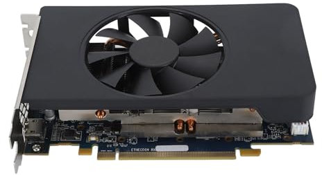 ciciglow RX580 8 GB DDR5-Gaming-Grafikkarte, Lüfter, Plug-and-Play, Auflösung 7680 X 4320, für Desktop-PC