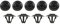 WANZHI [Replacement] 50Pcs Auto Motor Abdeckung Haube Clip Nieten Auto Stamm Futter Isolierung Schallschutz Baumwolle Pad Verschluss 0019880325 for Mercedes-Benz
