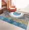 RUGMRZ Badteppich Teppichboden Auslegware Grau-Blauer Sofateppich, Schlafzimmerteppich waschbar und Antifouling Zimmers Teppichboden 200X300CM