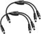 PNGKNYOCN 30cm DC 5.5x2.5mm 1 Male to 2 Male Power Supply Splitter Cord, Y Splitter Adapter Cord ，for CCTV Cameras DVR, LED Light Strip (2-Pack)