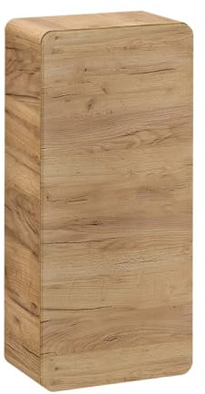 Oggi Armario colgante de una sola puerta, roble Craft FSC Mix Credit – ARA, acabado mate, puerta batiente 75 x 35 x 22 cm, 1 puerta, 2 estantes,