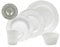 Costa Nova set de vajilla Beja: 30 piezas de gres fino blanco y crema, set completo para 6 personas con platos llanos, hondos, de postre, cuencos para cereales y tazas, aptos para lavavajillas y horno