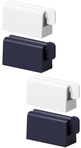 FRCOLOR 2 Sätze Zahnpastapresse Elektrischer Zahnpastaspender Automatisch Cream Dispenser Cream Spender Zahnpastaspender Für Das Badezimmer Zahnpastatubenquetscher Silikon-pad 2 Stück * 2