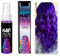 Colore temporaneo per capelli, colore viola, spray per capelli, lavabile, Crazy Hair Color Spray, Colorazione per capelli, per carnevale, Halloween, cosplay, feste (viola, taglia unica)