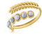 Made by Nami Boho Ring Damen Gold mit Perlen Damen Edelstein Ring Verstellbar aus Chirurgischem Edelstahl Sommer Boho Schmuck Wasserfester Schmuck Geschenk für Sie (Feder Weiß)