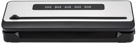 Vakuumiergerät Vakuumversiegler Folienschweißgerät 6L/Min Luftversiegelungssystem 100W Vakuumierer Elektrische Versiegelungsmaschine Versiegler mit 10 Vakuumbeuteln für Lebensmittel Lagerung