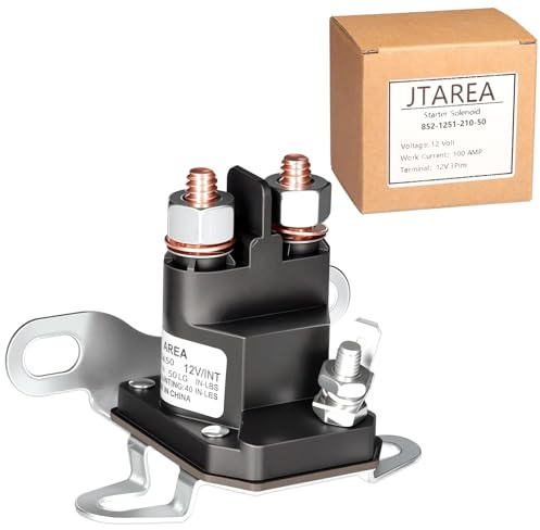 JTAREA 852-1251-210-50 Starter Magnetspule 12V Starterrelais Anlasserrelais Magnetschalter Anlasser Relais Ersatzteile für Bad Boy Zero Turn Rasenmäher ZT CZT MZ Modelle 108-5349-00