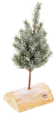 Homoyoyo Albero Di Natale Finto in Miniatura Decorazione Per Albero Con Base in Legno Alberi Natalizi Artificiali Per Scrivania