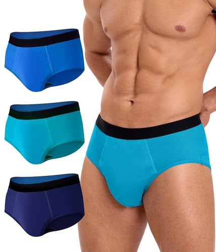 FORVEVO Inkontinenz Pants Männer,150ML Saugfähige Waschbare Baumwolle Inkontinenz Unterhosen herren,Wiederverwendbare Auslaufsichere Boxershorts,Unterwäsche Trunks Herren 3er Pack(Mehrfarbig01,L)