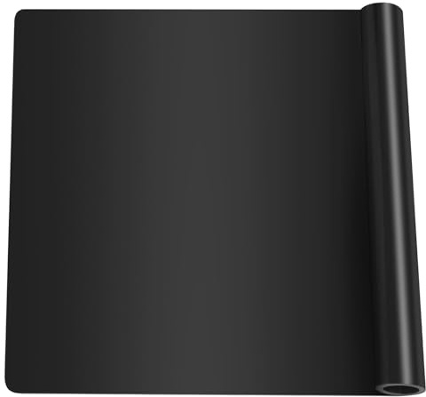 HJYIMYI Silikonmatte Groß, 70.5 x 50cm Silikon Unterlage, Schwarz | Unterlage Bastelmatte, Antihafte Rutschfeste Tischmatte, Malunterlage für Malen, für Küchenplatte Arbeitsplatte, Handwerk