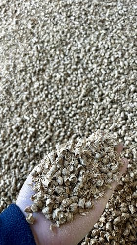 Bio Dinkelspelzpellets 25kg, Staubarmes natürliches Einstreu für Pferde, Hasen, Meerschweinchen (25, Kilogramm)