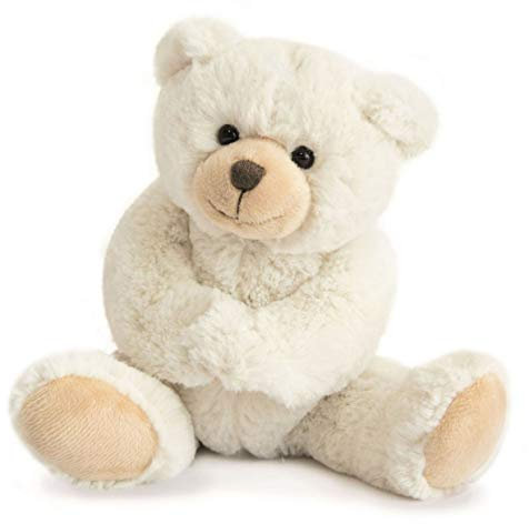 HISTOIRE D'OURS - Peluche Ours Doux - Ivoire - 25 cm - Collection Calin'ours - Idée Cadeau Naissance et Anniversaire Enfants - Doudou Confortable et Moelleux - Avec Boite Cadeau pour Offrir - HO1153