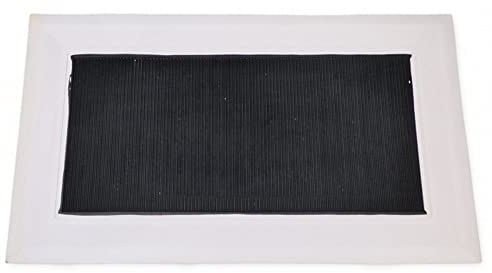 Carta Sport Standard Rubber Rectangluar Bowls Delivery Mat 24 x 14 - Black/White