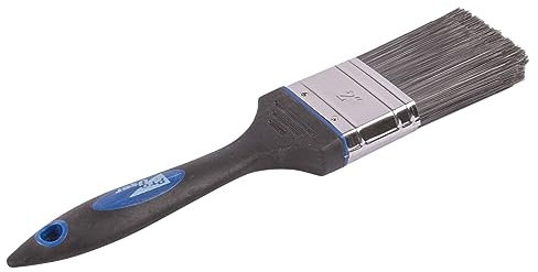 Pro User 1x Black 5cm Plastic No Bristle Loss DIY Paint Brush - Decorating Painting Wood Fence Shed Wall Decking Gloss Stain Brushes