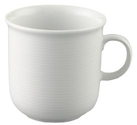Thomas Trend Weiß - 2 x Becher mit Henkel 0,28 l - 11400-800001-15503 - Henkelbecher Mugge Humpen.
