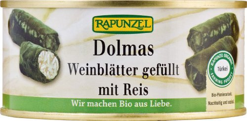 Rapunzel Dolmas Weinblätter gefüllt mit Reis, Projekt Bio, 280 g