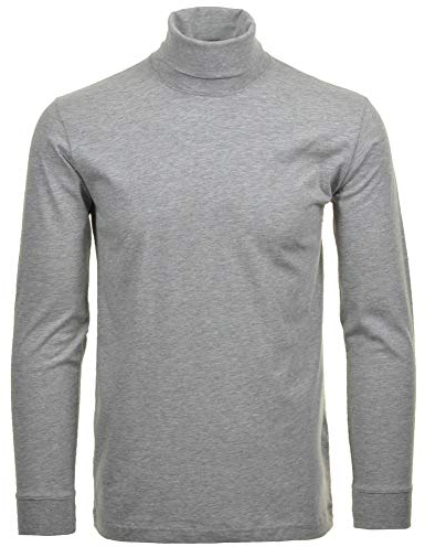 Ragman Herren Unterzieh Rolli, Grau-melange, L