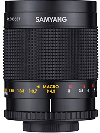 SAMYANG MF 500mm F8.0 Spiegelobjektiv T2 Gewinde – DSLR, CSC Teleobjektiv, manueller Fokus, Filterdurchmesser 72mm, für Vollformat und APS-C, 7580, schwarz