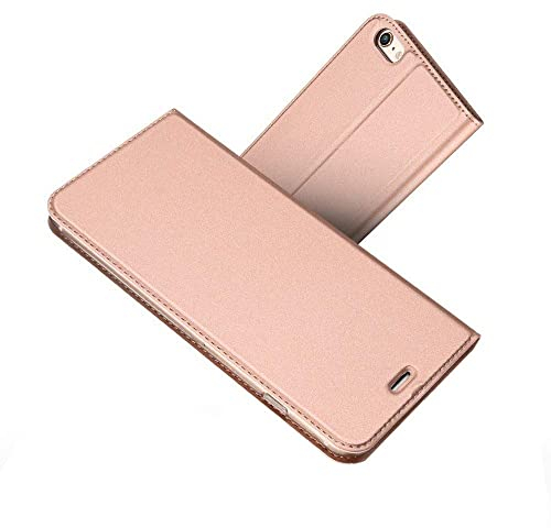 Radoo iPhone 6S/6 Hülle, Premium PU Leder Handyhülle Brieftasche-Stil Magnetisch Klapphülle Etui Schutzhülle Tasche für Apple iPhone 6/6S 4.7 Zoll (Rose Gold)