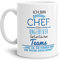 Tasse mit Spruch Chef - Kaffeetasse/Mug/Cup - Qualität Made in Germany