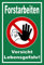 Melis-Folienwerkstatt Schild Forstarbeiten - 30x20cm - 3mm Hartschaum – 20 VAR S00359-045-E