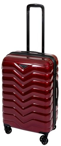 Bowatex Mittelgroße Hartschalenkoffer Trolley V Rot Rollenkoffer 66cm Cavalet